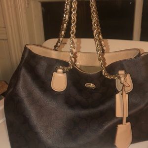 Leather COACH bag